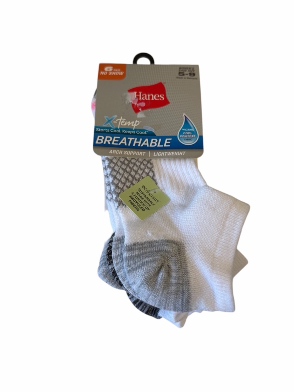 Hanes No show Socks- NWT